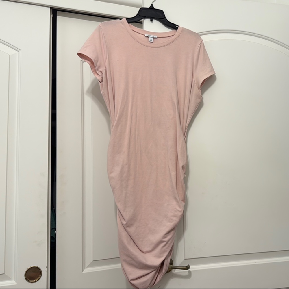 Nine West Soft Pink Ruched Dress